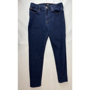 NWT Hudson Natalie Super Skinny Midrise Ankle Denim Jeans Grunge Blue Sz 30
